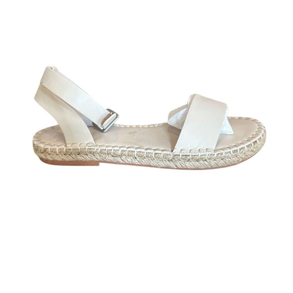 Abercrombie‎ & Fitch Women's Espadrille Sandals Beige Size 8/9 Summer Casual - Picture 6 of 12